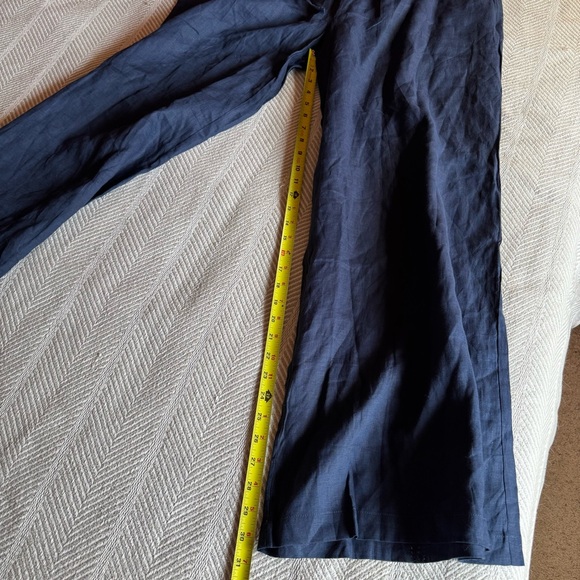 NWT Women's The Company Store 100% Linen Pants, Wide Leg, Navy, Size XXL. - Picture 9 of 9